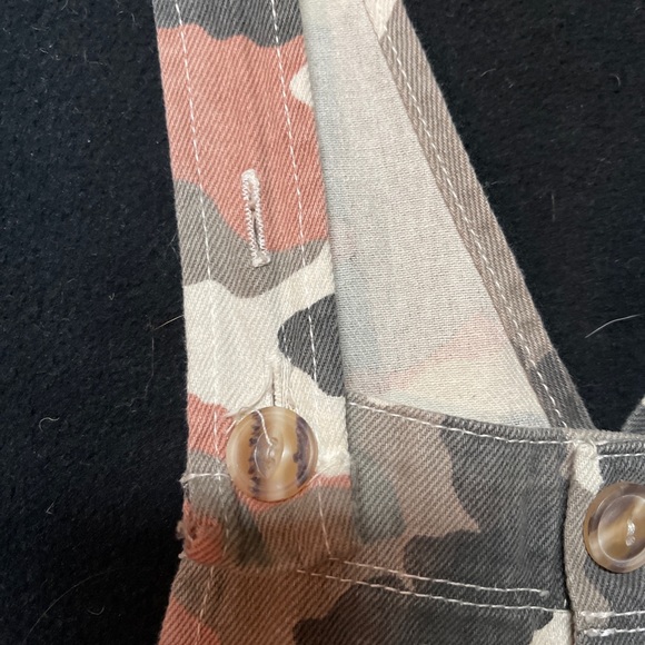 Zara Girl Camo Pink Overall Dress Size 10/140 Cm - Picture 8 of 10